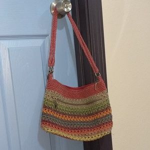 The Sak rainbow crocheted crossbody purse